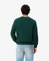 PULL HOMME CR LACOSTE VERT FONCE VERT FONCE