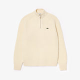 PULL HOMME DEMI-ZIP CREME CREME
