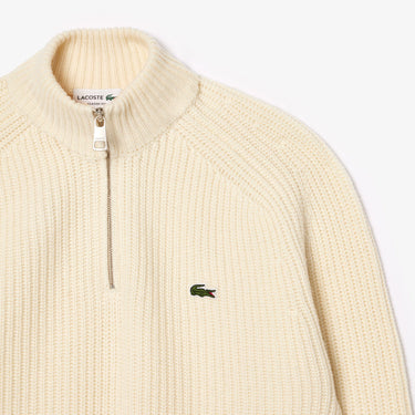 PULL HOMME DEMI-ZIP CREME CREME