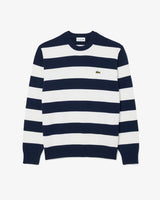 PULL HOMME LACOSTE MARINE/BLANC HHW MARINE/BLANC HHW
