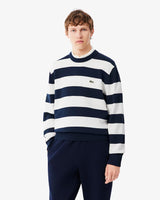 PULL HOMME LACOSTE MARINE/BLANC HHW MARINE/BLANC HHW