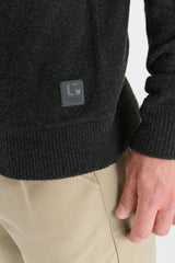 PULL HOMME NITOR BLACK MELANGE BLACK MELANGE