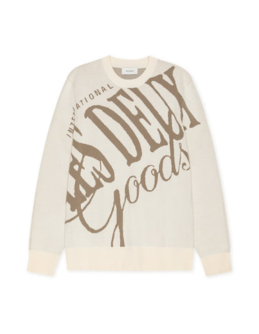 PULL HOMME GOODS INTARSIA ECRU ECRU