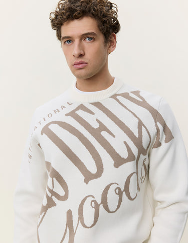 PULL HOMME GOODS INTARSIA ECRU ECRU