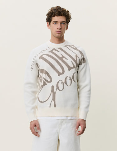 PULL HOMME GOODS INTARSIA ECRU ECRU