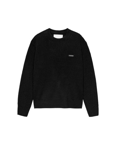 PULL HOMME KNITTED NOIR NOIR