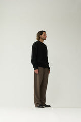 PULL HOMME KNITTED NOIR NOIR