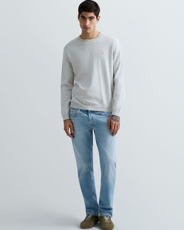 PULL HOMME COL ROND GRIS M01 GRIS M01