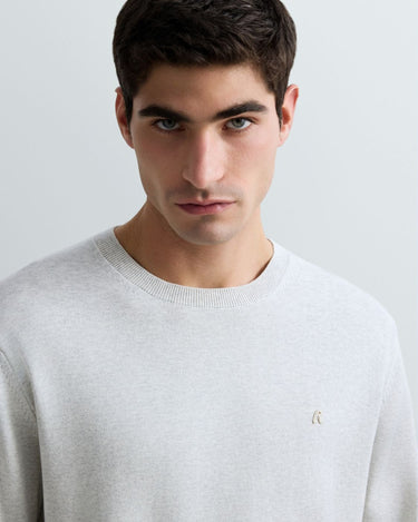 PULL HOMME COL ROND GRIS M01 GRIS M01