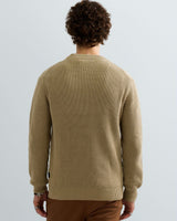 PULL HOMME COTTON COL ROND MARINE MARINE