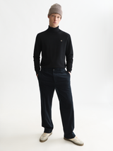 PULL HOMME ECOVERO TURTLENECK NOIR NOIR