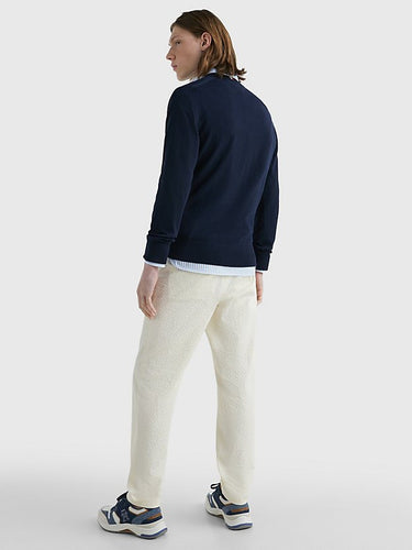 PULL HOMME 1985 V NECK SWEATER MARINE MARINE