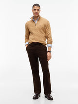 PULL HOMME CLASSIC COTTON CABLE BEIGE BEIGE