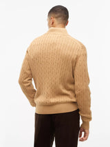 PULL HOMME CLASSIC COTTON CABLE BEIGE BEIGE