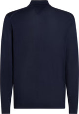 PULL HOMME DC SILK BLEND BUTTON MARINE MARINE