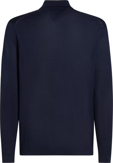 PULL HOMME DC SILK BLEND BUTTON MARINE MARINE