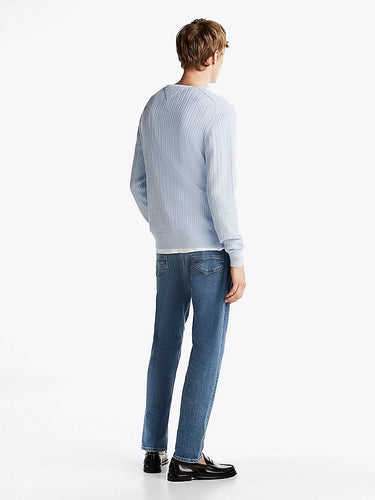 PULL HOMME HERRINGBONE STRUCTUR CIEL CIEL