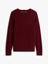 PULL HOMME LAMBSWOOL CREW NECK BORDEAUX BORDEAUX