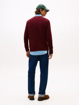PULL HOMME LAMBSWOOL CREW NECK BORDEAUX BORDEAUX