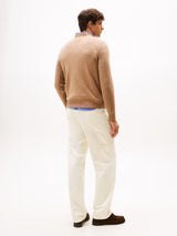 PULL HOMME LAMBSWOOL CREW NECK CAMEL CAMEL