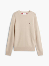 PULL HOMME LAMBSWOOL CREW NECK ECRU ECRU