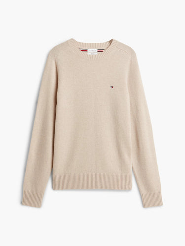 PULL HOMME LAMBSWOOL CREW NECK ECRU ECRU