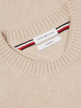 PULL HOMME LAMBSWOOL CREW NECK ECRU ECRU
