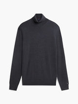 PULL HOMME NY MERINO ROLL NECK GRIS GRIS