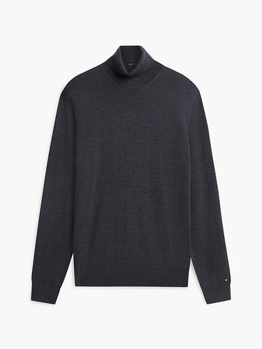 PULL HOMME NY MERINO ROLL NECK GRIS GRIS