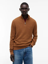 PULL HOMME PIMA CTN CASH STRUCT MARRON MARRON