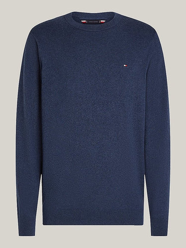 PULL HOMME PIMA ORG CTN CASHMER BLEU FONCE BLEU FONCE
