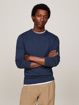 PULL HOMME PIMA ORG CTN CASHMER BLEU FONCE BLEU FONCE