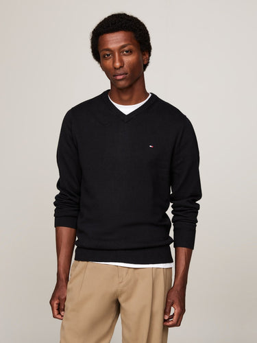 PULL HOMME PIMA ORG CTN CASHMER NOIR NOIR