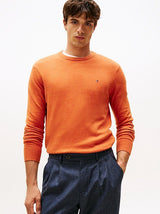 PULL HOMME PIMA ORG CTN CASHMER ORANGE ORANGE