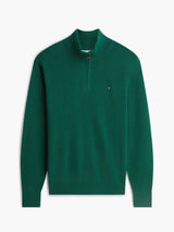PULL HOMME PIMA ORG CTN CASHMER VERT VERT