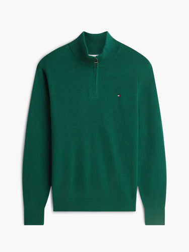PULL HOMME PIMA ORG CTN CASHMER VERT VERT