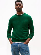 PULL HOMME PIMA ORG CTN CASHMER VERT VERT