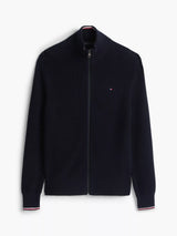 PULL HOMME RWB RIB ZIP THROUGH MARINE MARINE
