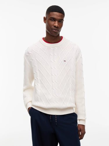 PULL HOMME REG CLASSIC FLAG BLANC BLANC