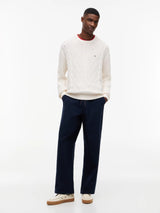 PULL HOMME REG CLASSIC FLAG BLANC BLANC