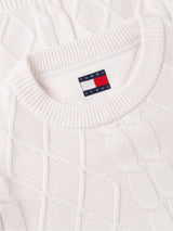 PULL HOMME REG CLASSIC FLAG BLANC BLANC