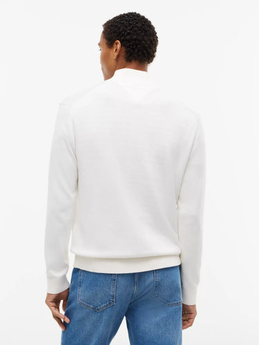 PULL HOMME SLM ESS LIGHT ¼ BLANC BLANC
