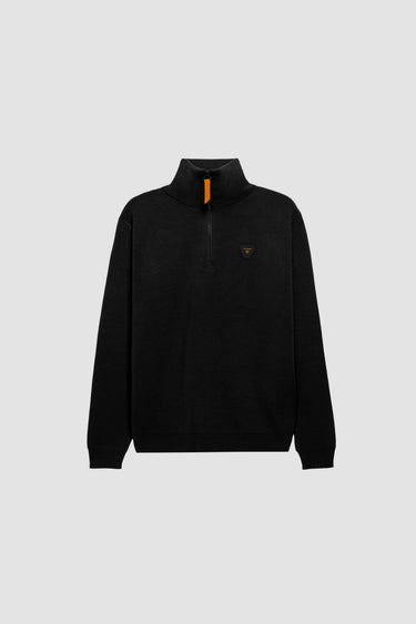 PULL MIXTE LEWIS PATCH NOIR NOIR