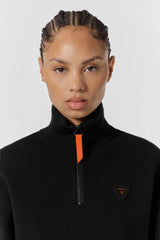 PULL MIXTE LEWIS PATCH NOIR NOIR