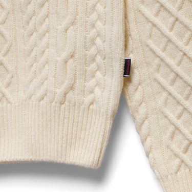 PULL MIXTE FLEMISH IRISH ÉCRU ÉCRU