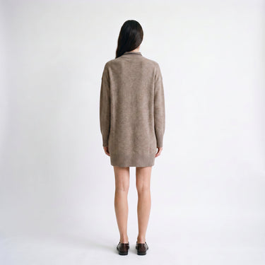Robe Artlove Ariène robe-pull laine marron – vue 3