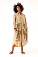 ROBE FEMME SAVANA BEIGE BEIGE