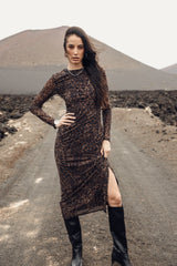 ROBE FEMME RASSANY ROAR MARRON MARRON