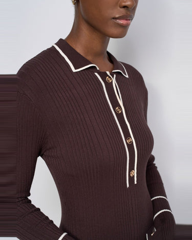 ROBE FEMME POLO MARRON MARRON
