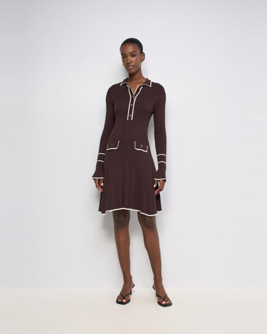 ROBE FEMME POLO MARRON MARRON